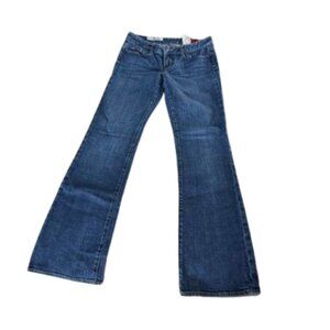 Express X2 Dark Wash Slim, Low Rise Boot Cut Size 8 Long Jeans - NWOT!